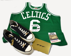 Special Package Autographed Authentic Mitchell & Ness Jersey and Converse Chucks 70 Low "Think 16" – HOF 75/19