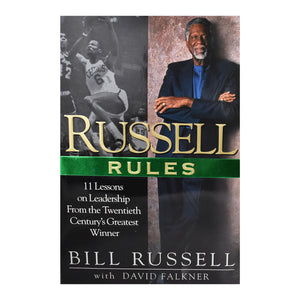 Autographed NBA Hard Cover Russell Rules Book