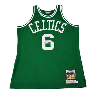 Autographed Authentic Mitchell & Ness NBA Jersey "Bill Russell #6"